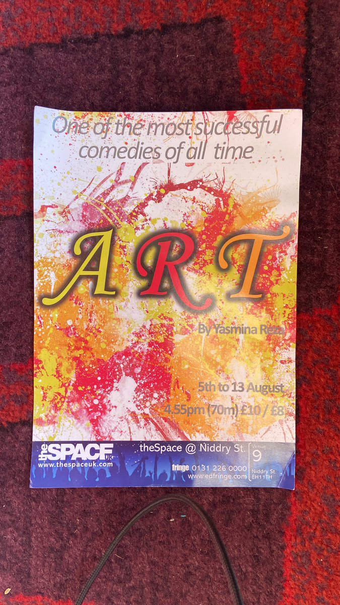 Birdman_AlanB's tweet photo. @OneFestivalofHA our show ART pokes fun art contemporary art and specifically the purchase of a white painting.  Can you RT https://t.co/3OK2mQSgbv
