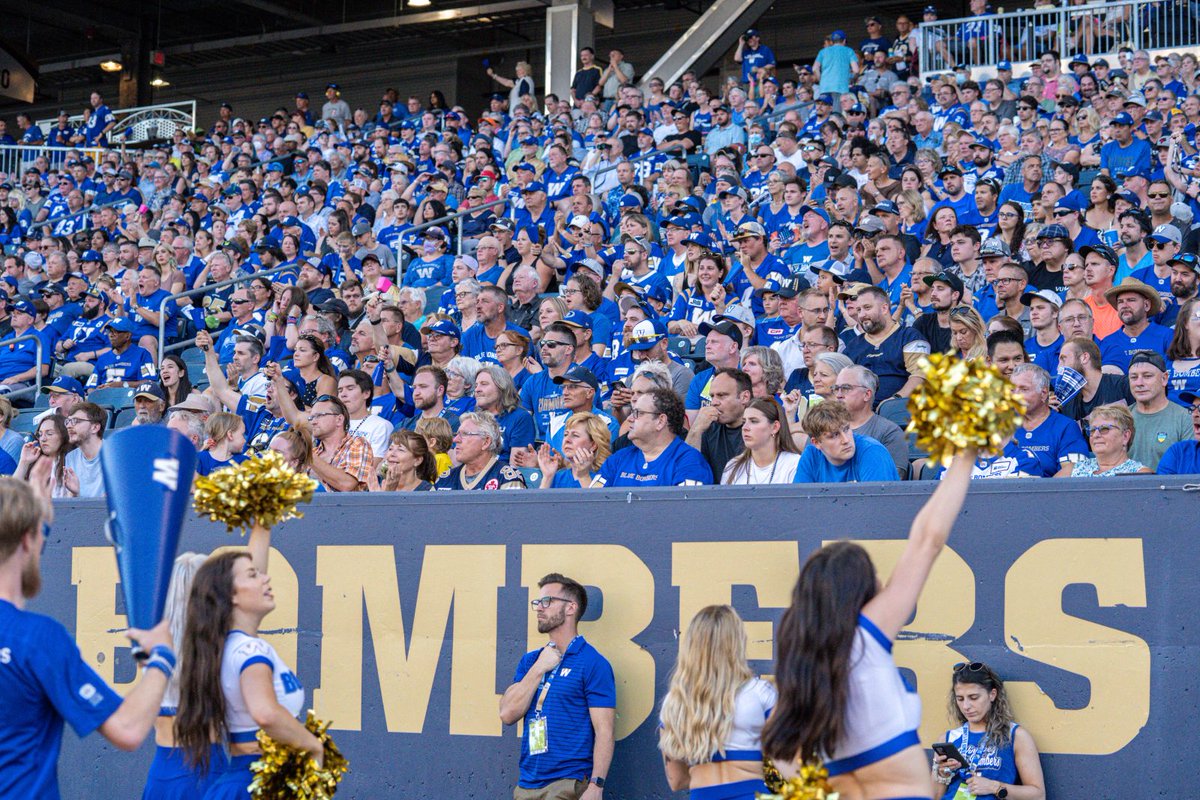 30,000+ ☑️
50/50 starting at 100k ☑️
Military Appreciation with flyover ☑️

Time for the CFL's loudest to turn up decibels❗️#ForTheW