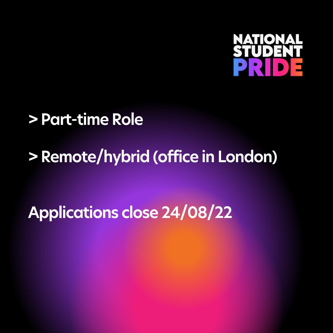 📣 Recruiting for a paid role 📣  

Want to improve the #LGBTQ+ student experience?  

We are looking for a Committee Coordinator, who will empower and mentor our student committee as they organise the LARGEST LGBTQ+ student event in the UK.  

 Apply Now! ow.ly/k9ag50Kha37