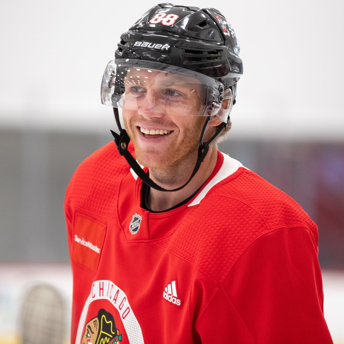NHLBlackhawks's tweet photo. Back to work 😁 https://t.co/oZIQJzwtcS