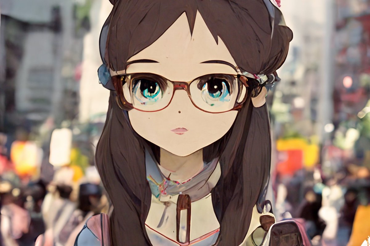 「眼鏡っ娘のほうが先に安定するかもしれない… midjourney 」Batta『狐のお嫁ちゃんと息子ちゃん』電子1巻配信中のイラスト