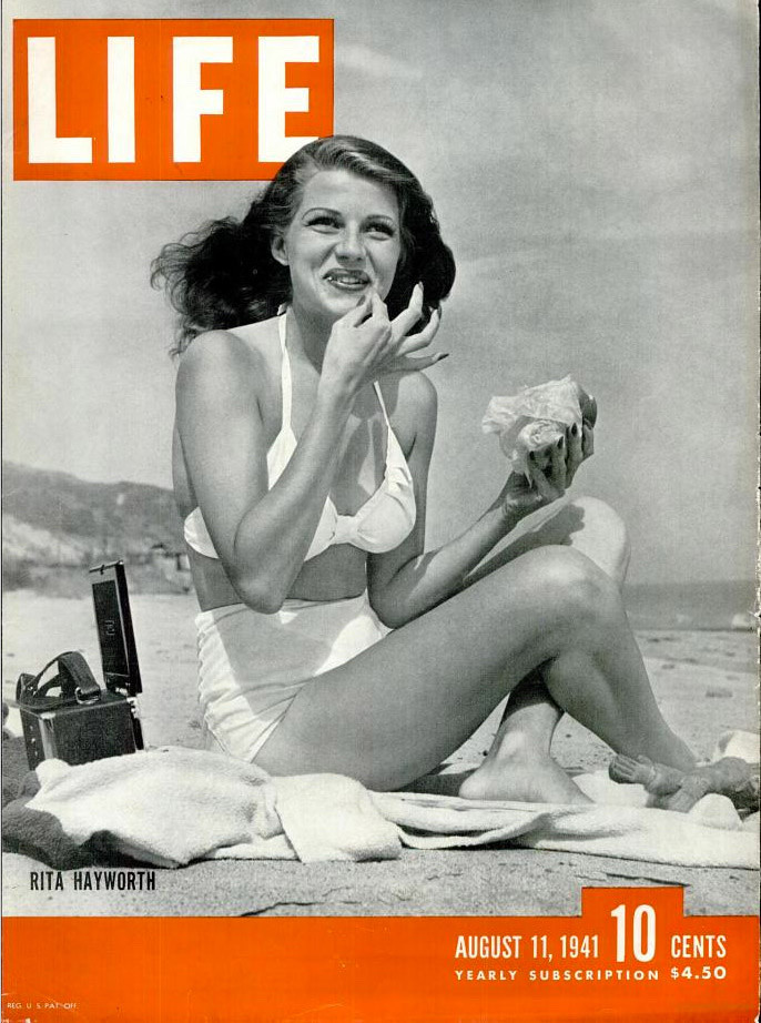 CitizenScreen's tweet photo. Rita Hayworth on the August 11, 1941 LIFE Cover https://t.co/Xo9x61ExTv