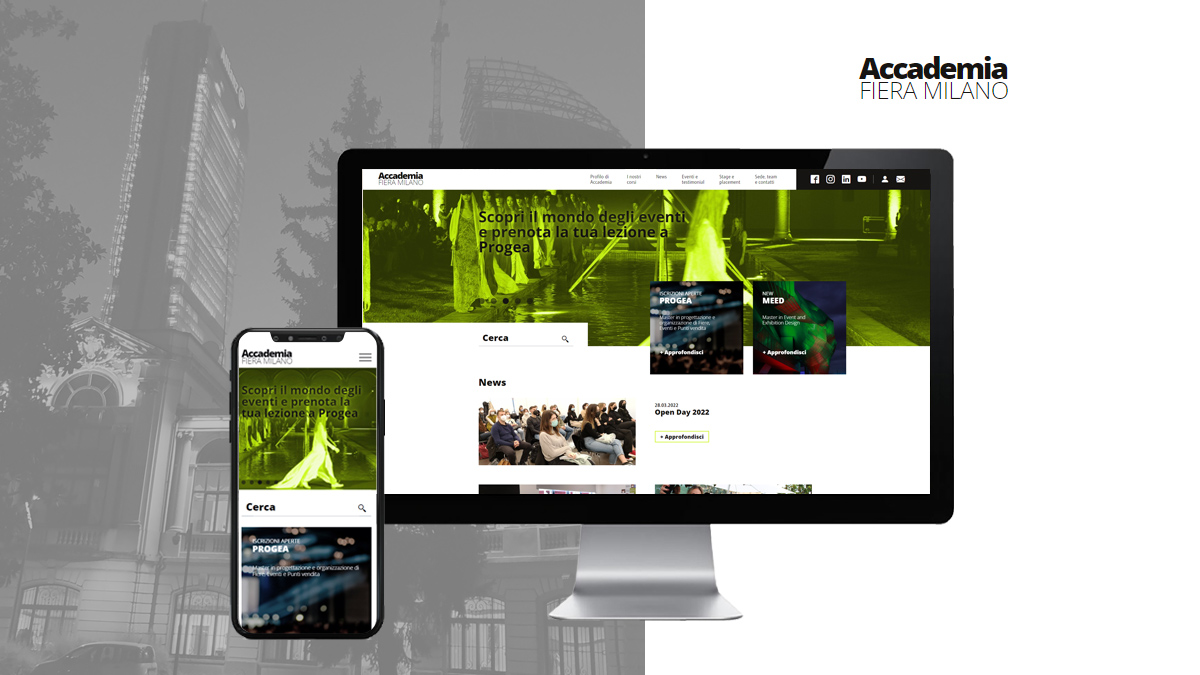 Accademia Fiera Milano, oggi uno dei principali centri formativi in Europa, è partner di Engitel da quasi 20 anni. In occasione dell’apertura delle iscrizioni al prossimo anno accademico è stato effettuato un completo restyling e re-engineering del sito web.