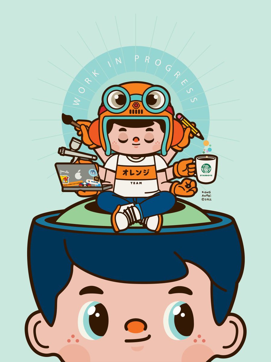 Every once in a while, there comes a spark of inspiration that forms the starting ripple of an incredible story.

Here’s a thread about how our creator @Kong_Andri came to create Owange 🍊🧵

(1/8)