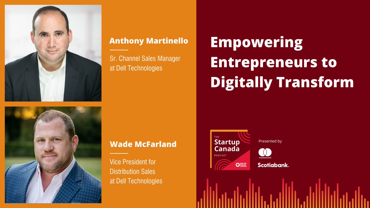 How can you stay ahead of your competitors? “At <a href="/DellTech/">Dell Technologies</a>, we always try to lead and not follow. We evolve with what the market wants and needs.” Tune in to this week’s #StartupPodcast  with <a href="/wademcfarland43/">Wade Mcfarland</a> <a href="/AnthMartiniello/">Anthony Martiniello</a> at ow.ly/Rax350K3tqT  <a href="/MastercardCA/">Mastercard Canada</a> <a href="/scotiabank/">Scotiabank</a>