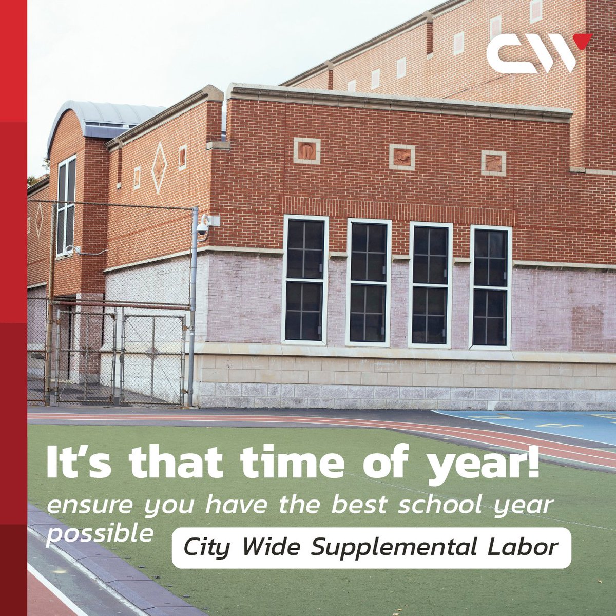 As students return to your school for the semester, you may find yourself needing a hand managing your facility. The flexible supplemental labor solutions City Wide manages will ensure you have the best school year possible! bit.ly/3JtBYYF
