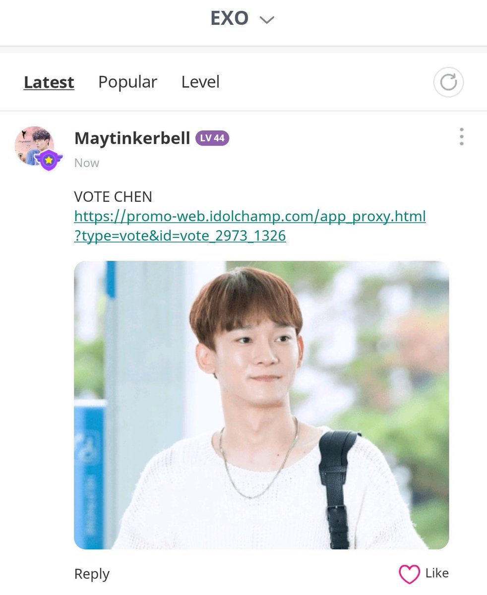 chen_team's tweet image. [IDOL CHAMP] Check the EXO Community for our Post 

⚡ Like 
‼️Reply and like all Replies till we reach 30 Likes

⚡Check Attendance
⚡Watch Ads

#CHEN #첸 #김종대 #종대 #JONGDAE #엑소첸 @weareoneEXO