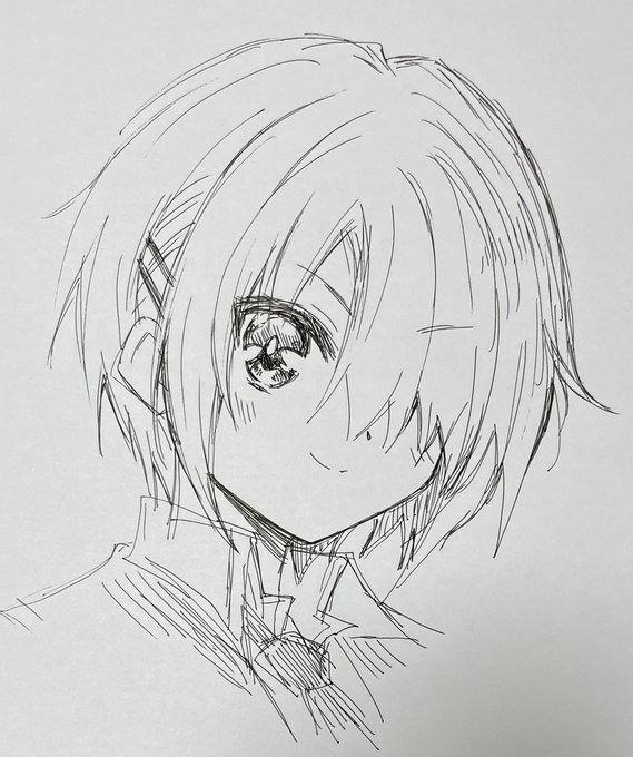 ボールペン🖊一発描きで月歌! 