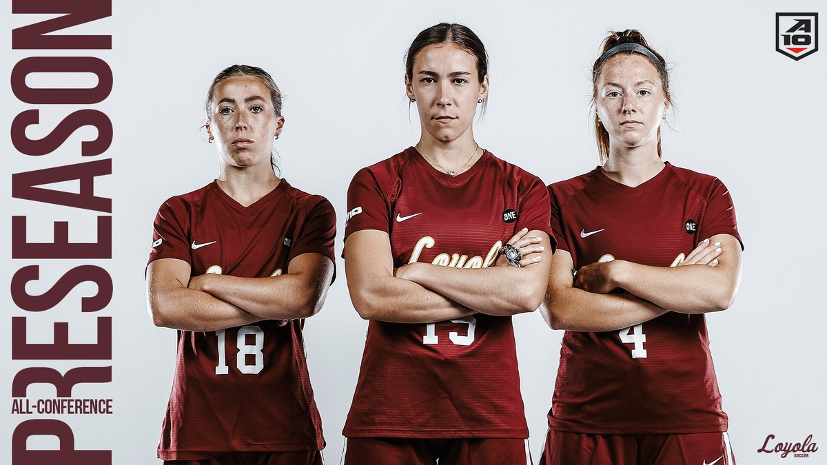 #Loyola has been picked to finish third in its inaugural season in #A10WSOC, while <a href="/abbyswanson25/">abby swanson</a>, <a href="/NemecMegan/">megan</a>, and <a href="/AbelAlaina/">Alaina Abel</a> garnered Preseason All-Conference recognition.

🗞️ ➡️ bit.ly/2022A10Preseas…

#OnwardLU