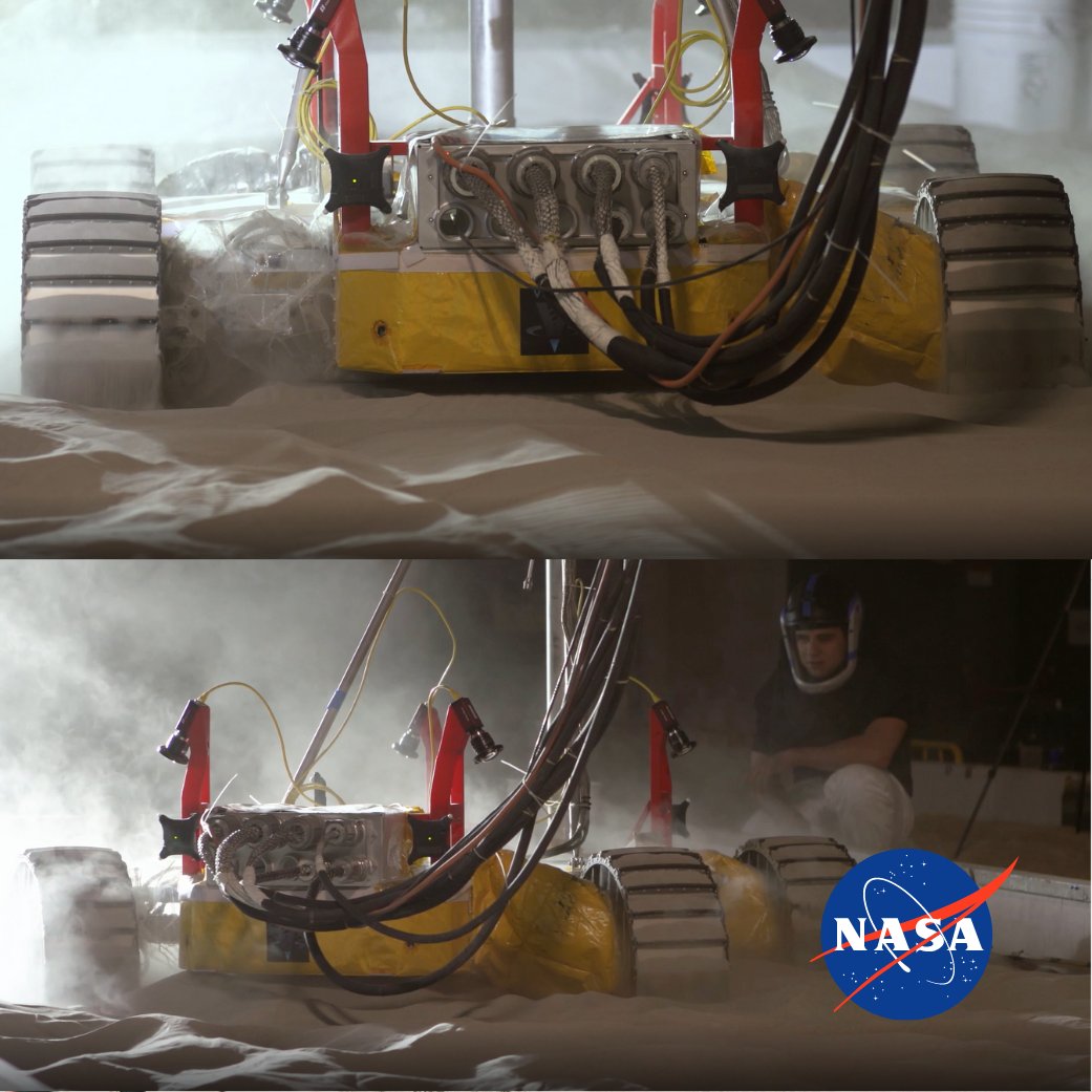 agile_space's tweet photo. Progress update on NASA's VIPER Rover.
NASA’s VIPER prototype motors got put through a Moon-like obstacle course.
This #LunarRover is headed to the lunar surface via Astrobotic’s Griffin lander, powered by #AGILESpace Industries.

#artemis
https://t.co/gWMrZmmi0N https://t.co/9bCzrBLZX5