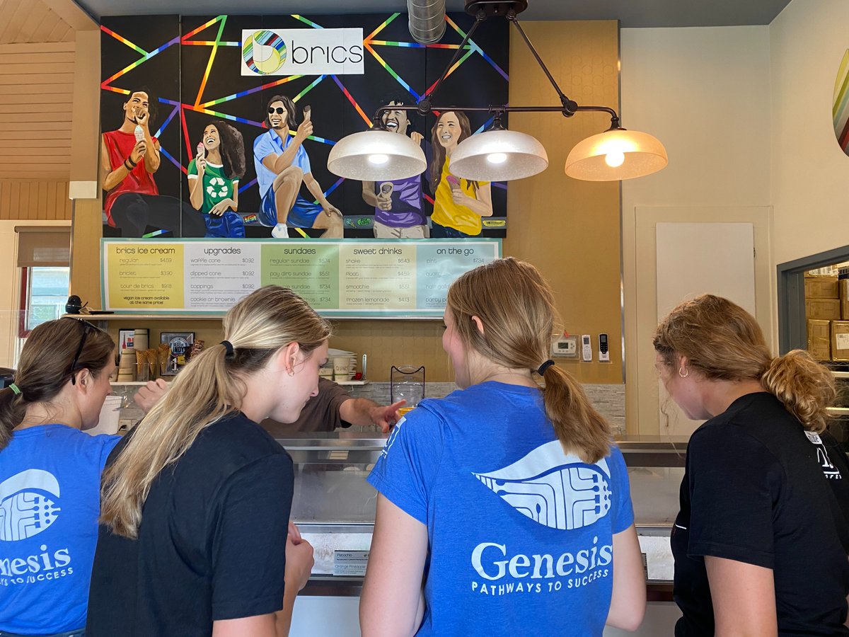 GenesisP2S's tweet photo. The Genesis Team visited @Nine13sports yesterday to gain a deeper understanding of one of our community partners.๐ฒ After a tour of the facility, the staff ventured on an 11-mile bike ride to #ExploreIndy, which included a refreshing ice cream treat. #GreatPartnershipsThriveHere https://t.co/YVoPeK60zP