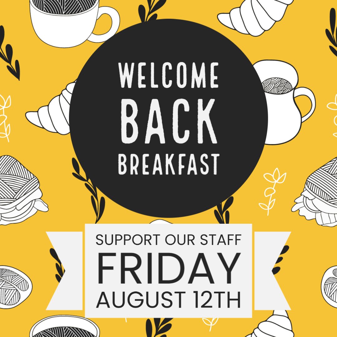 Please help us welcome back our Pond Springs teachers and staff by signing up to contribute to the Welcome Back Breakfast tomorrow, Friday, August 12th! signup.com/go/SnPhJuo