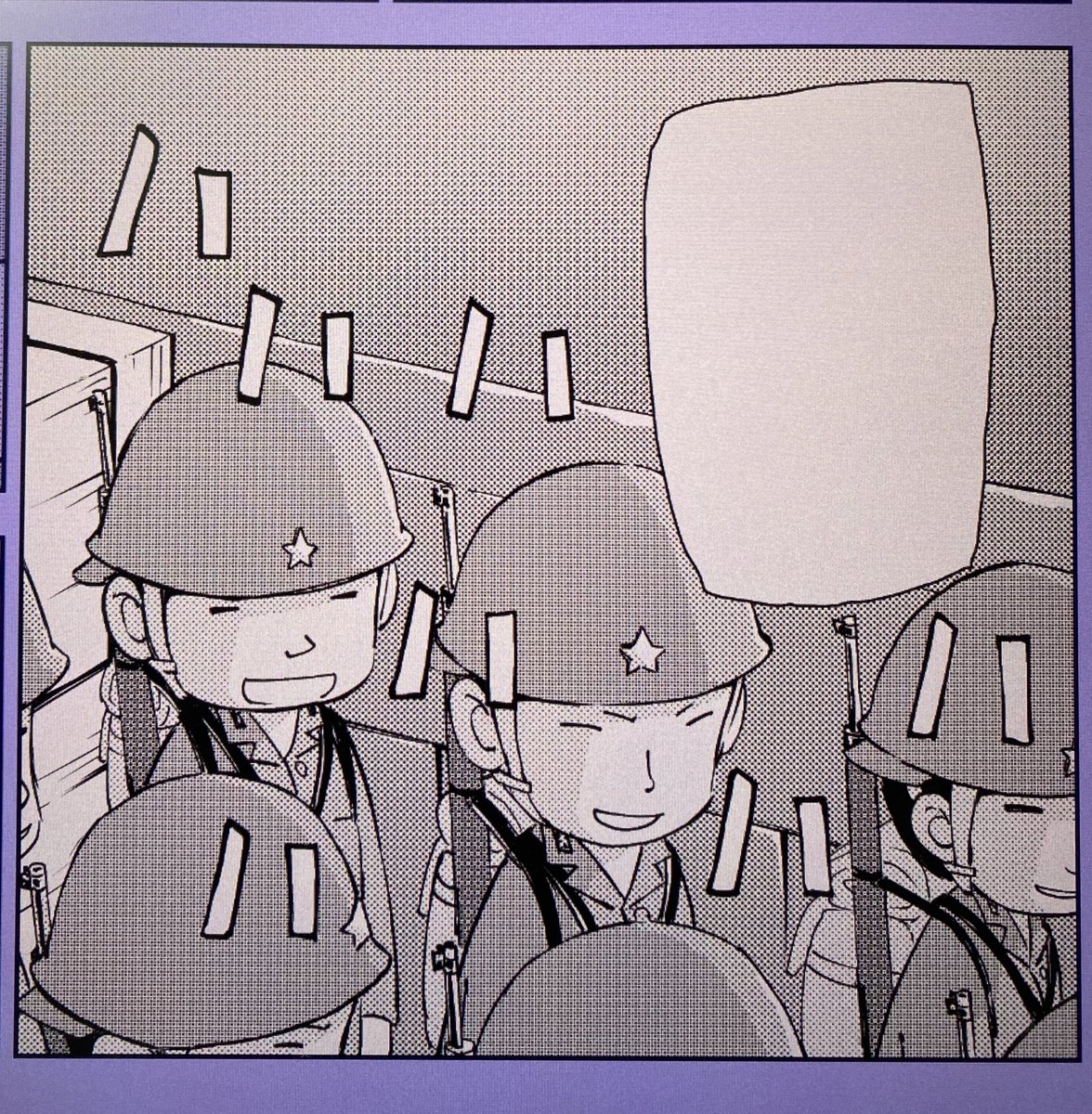 そして今回、とある一コマに考えられないような間違いが、、
なんとモブキャラの顔をまるっと書き忘れたまま提出してしまいました😭すいません
来年発売の2巻ではちゃんとしたものを収録します、、