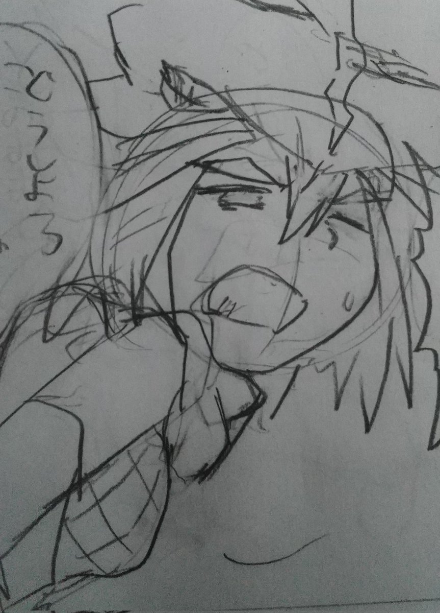 こちらもいい感じに進めている。
動きがあると描きがいがあるね 