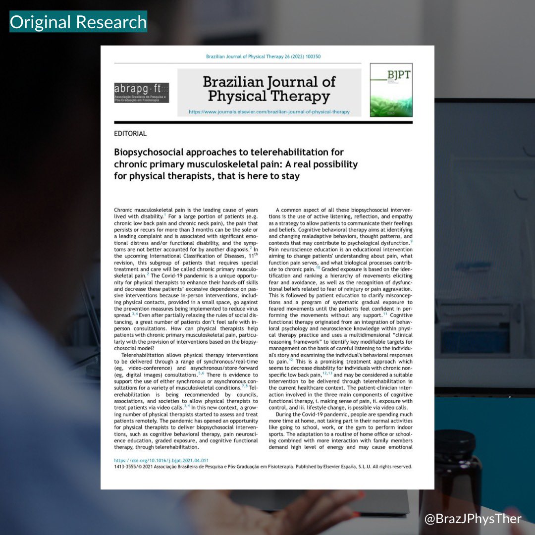 Brazilian Journal of Physical Therapy (BJPT) tweet media