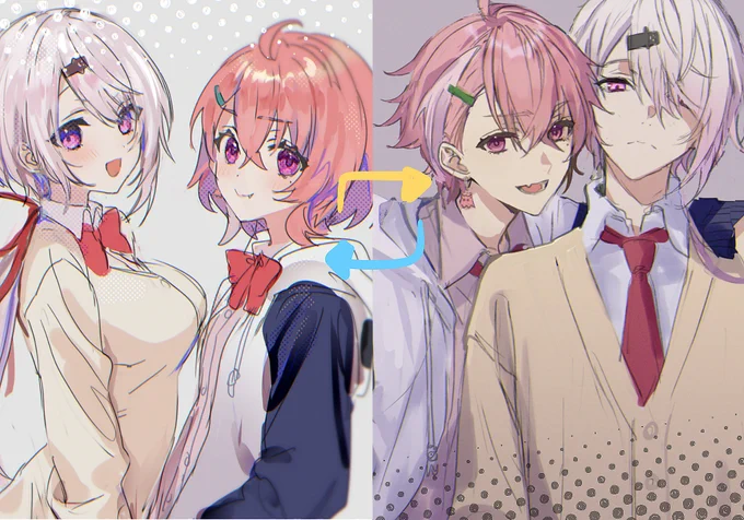 これはさくゆいとざくしいを並べて悦に入るために作った画像 