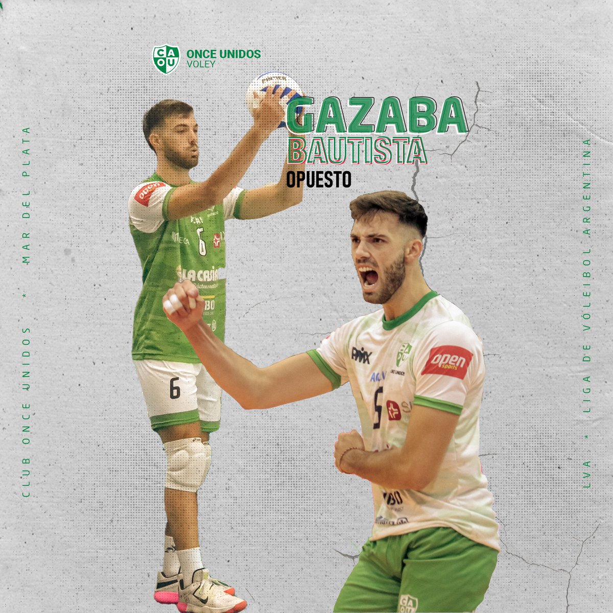 <a href="/Bauti_Gazaba/">Bauti</a>
Club Once Unidos confirma a sus jugadores para la temporada 2022/23 de la LVA.
Identificado con los colores del club, Bautista Gazaba renueva su vínculo para una nueva temporada de la Liga de Vóleibol Argentina.
<a href="/clubonceunidos/">Club Once Unidos</a> 
<a href="/VoleyACLAV/">Liga de Voleibol Argentina ACLAV</a>
<a href="/DeportesMGP/">Deportes Mar del Plata</a>