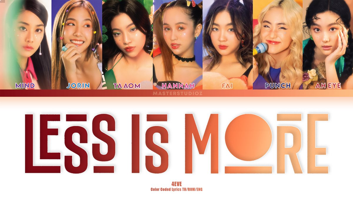 ZMasterstudio's tweet photo. [THAI/ROM/ENG] 4EVE - สิ่งเล็กน้อย (LESS IS MORE) [LYRICS] 

https://t.co/AyrmI4Fsyn 

#TpopLyrics #MASTERSTUDIOZ https://t.co/tnhMPb8yjs