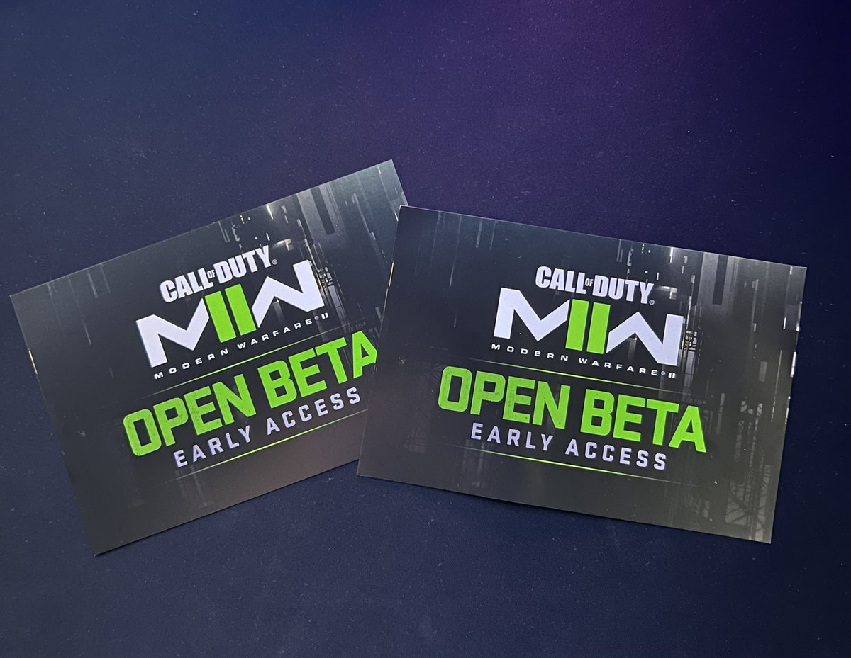 Have two spare MW2 Beta codes to Giveaway from CoD Champs! 

Like + RT + Follow this account for a chance to win one, winners selected on 8/14 at 6pm EST Goodluck! 🙏🏻