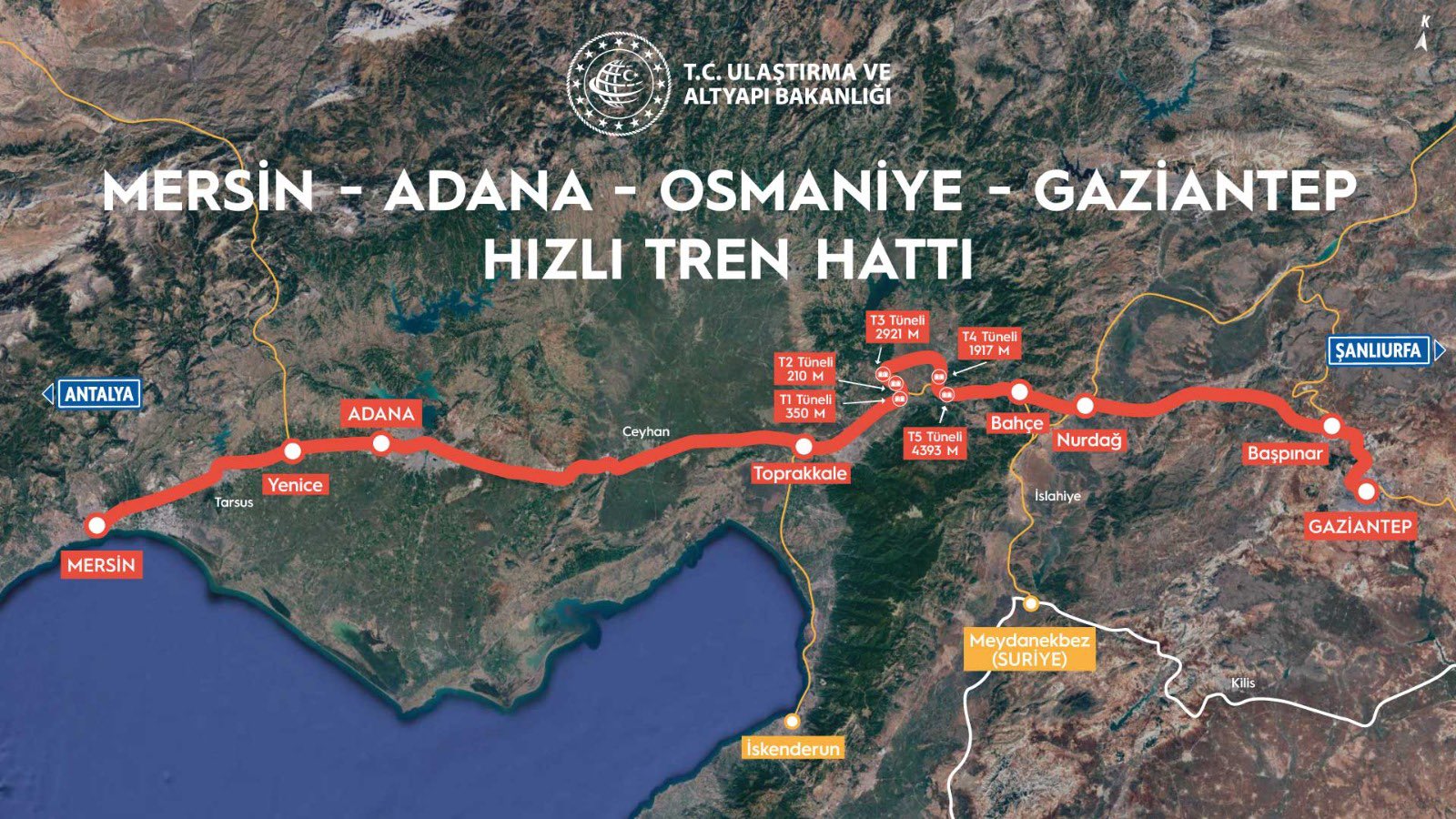 Adil Karaismailoğlu on Twitter: "Mersin-Adana-Osmaniye-Gaziantep Hızlı Tren Hattında çalışmalarımız devam ediyor! Projemiz, Akdeniz ve Güneydoğu Anadolu Bölgelerini birbirine bağlayacak! Şimdiden hayırlı olsun.???????? https://t.co/FfMmUAf7J4" / Twitter