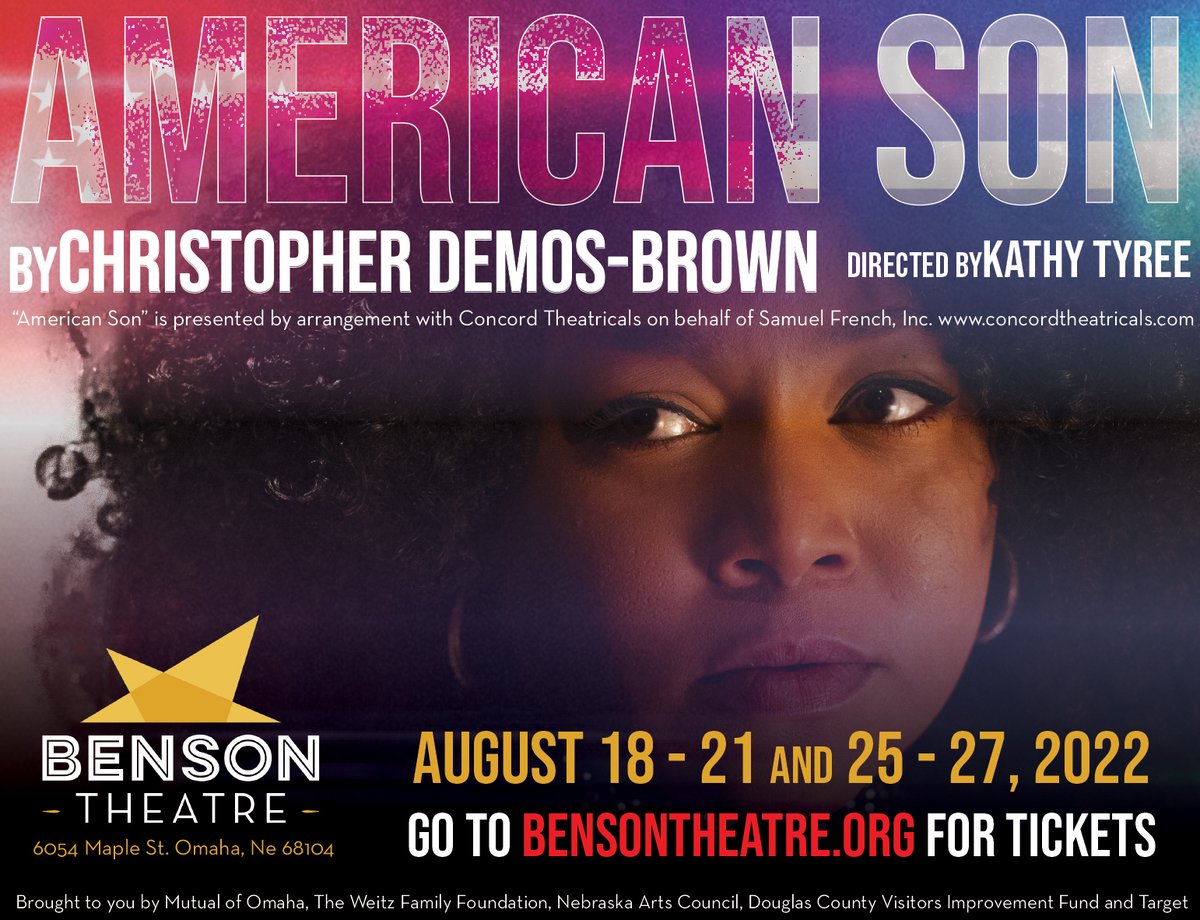Thanks to @WOWT6News for making it easy for us to advertise with you. Get your tickets for #AmericanSon by Christopher Demos-Brown, directed by @tyree_kathy Here... ci.ovationtix.com/36337/producti…
