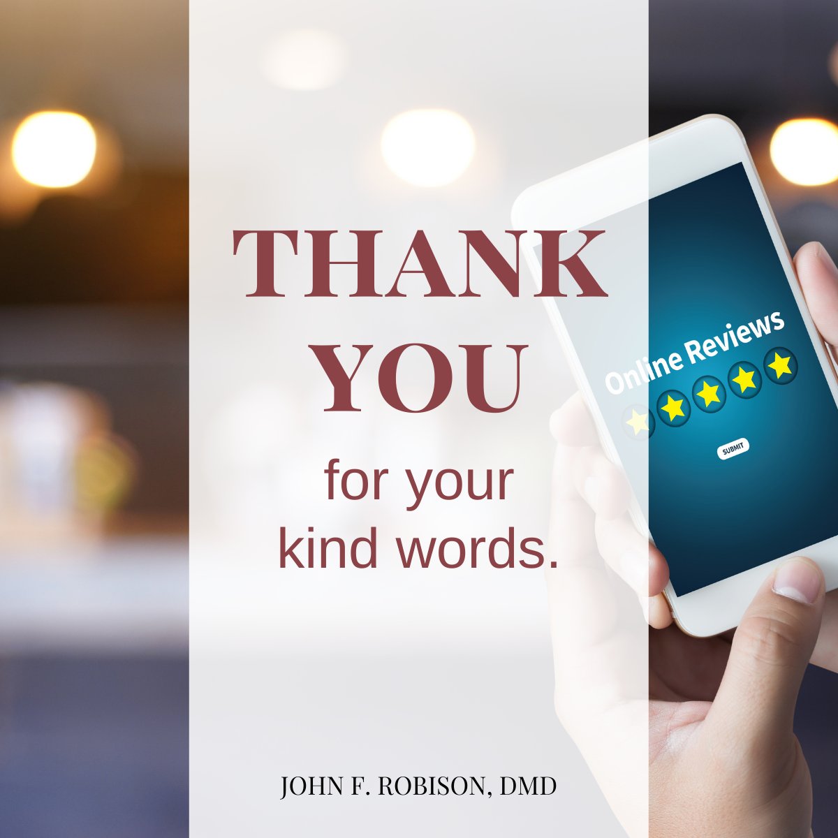 “The best dental service in Happy Valley. Thanks for many years of great dental care.” -Cengiz C.