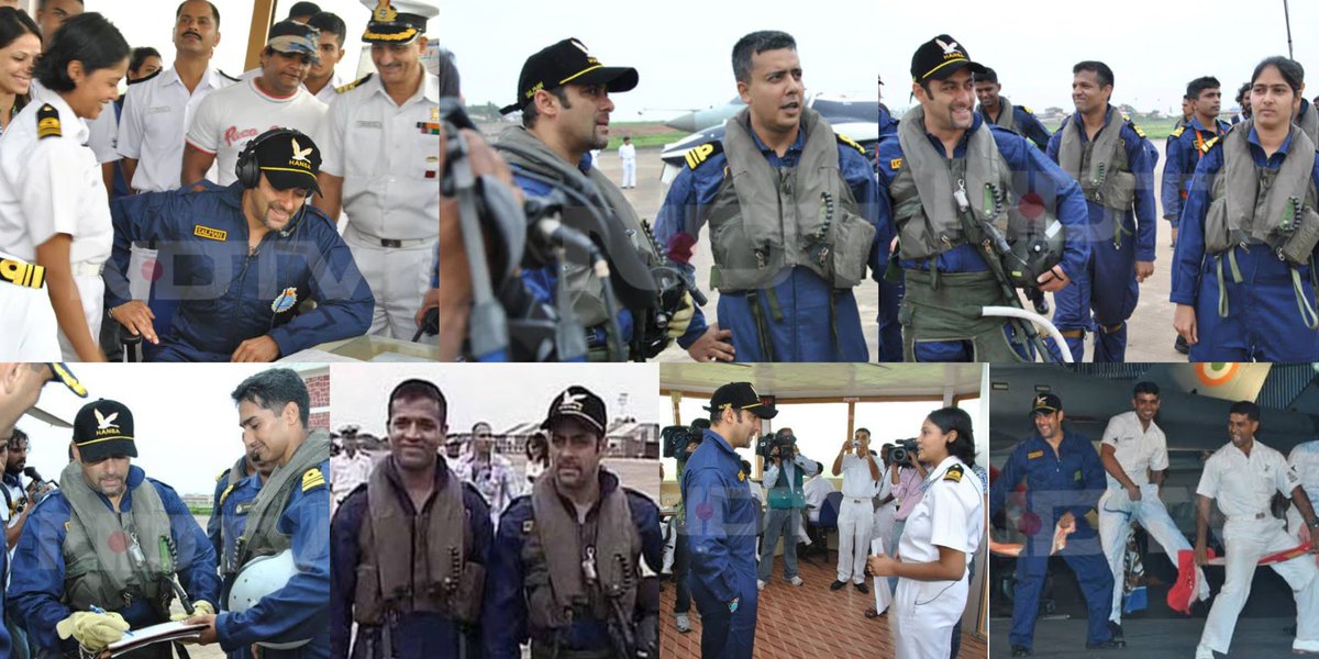 i_yogesh22's tweet photo. The Real Patriot #SalmanKhan ๐ฎ๐ณ
#Collage1 : SALMAN's Recent Pics From INS Visakhapatnam where he Spent a Whole Day With The Navy Force
#Collage2 : SALMAN KHAN With Naval Air Force aboard INS Hansa In 2010
#Collage3 : SALMAN KHAN Visiting Indian Army during The Kargil war, 1999 https://t.co/Y6ks2JgxPP