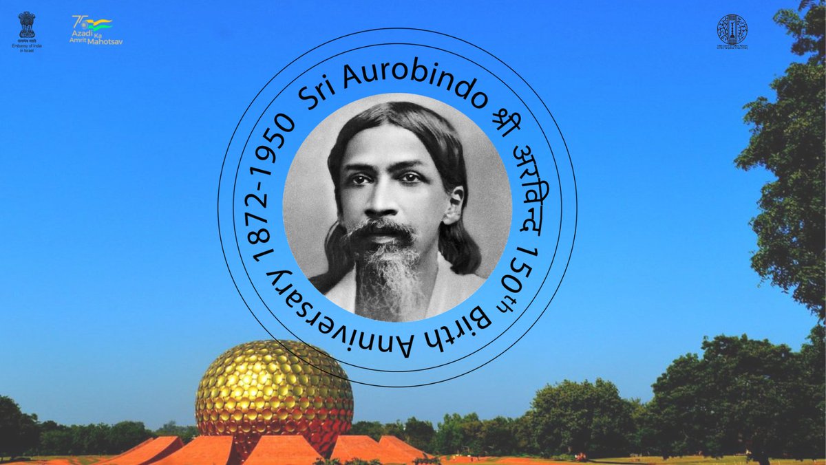 iccr_israel's tweet image. #SriAurobindoJayanthi📽️

ICC Tel Aviv invites you to a virtual screening of film "Sri Aurobindo Ghose: The Beginning of Spiritual Journey" by Shri Suraj Kumar of Johnsons-Suraj Films International. #AmritMahotsav 

📅 13 August (Saturday)
🕒1900hrs
🔗us06web.zoom.us/meeting/regist…