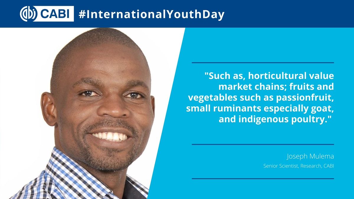 🌾 The future of farming rests in the hands of the youth of today and tomorrow.

👨🏿‍🌾👩🏿‍🌾 How can we encourage more young people into agriculture? 

#InternationalYouthDay