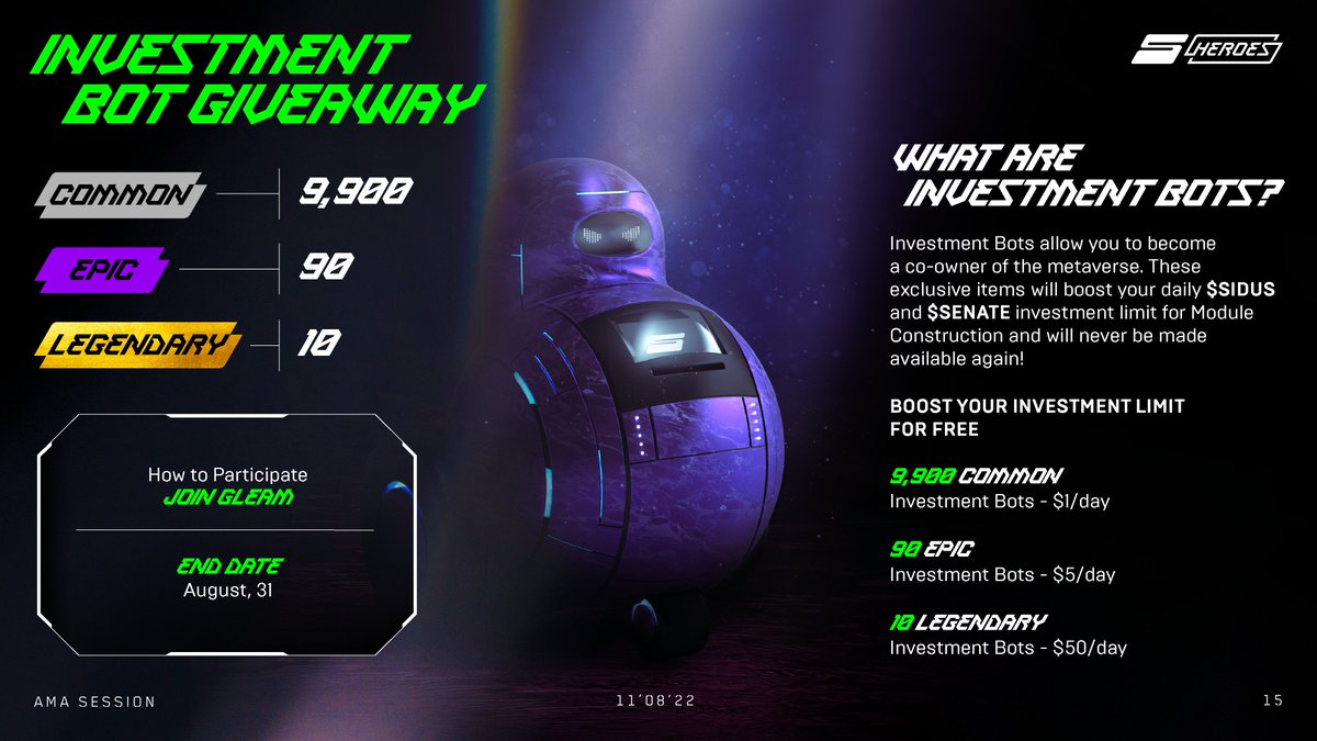 galaxy_sidus's tweet photo. 🥳🥳🥳FREEBIE!!! 🎉 🎉 🎉  INVESTMENT BOT GIVEAWAY!!!!🤖🤖🤖 

Get a unique boost to your investments in our new epic contest!! https://t.co/e2w3QDDp1z

#sidus #airdrop #drop #giveaway #contest https://t.co/sXJpdXSxX0