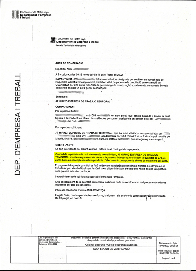 xaviroz's tweet photo. Avui multen @Amazon i 17 empreses. El meu cas: demanda de conciliació i Jt HIRING i @AraVincSL m'acaben pagant els 370,24€ que em devien de la nòmina mentre era repartidor d'@amazon.
Obro fil👇
@CGTCatalunya @CnTCatalunya @COSnacional https://t.co/C0x0onuEBe