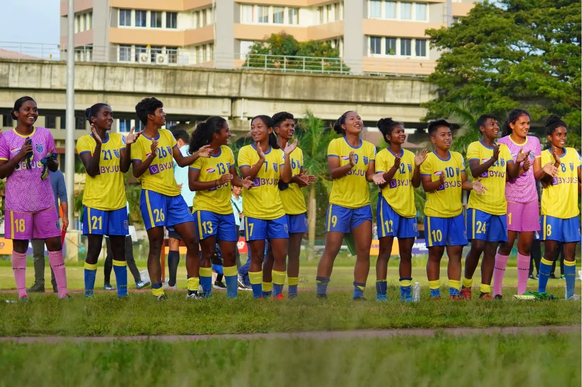 Kerala Blasters Women on Twitter "ആദ്യ കളിയിൽ തന്നെ ഗോൾ പെരുമഴ! 😍💛 Our Women's Team got our KWL