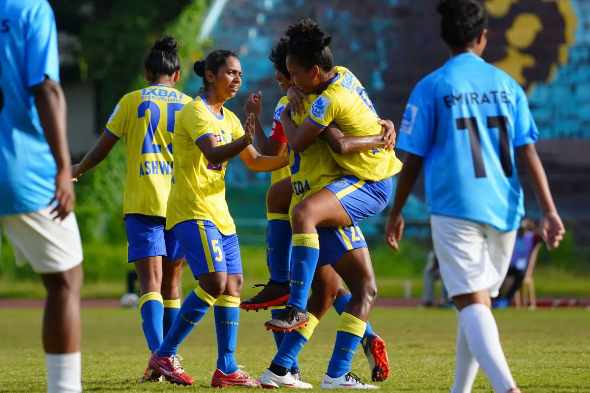 Kerala Blasters Women on Twitter "ആദ്യ കളിയിൽ തന്നെ ഗോൾ പെരുമഴ! 😍💛 Our Women's Team got our KWL