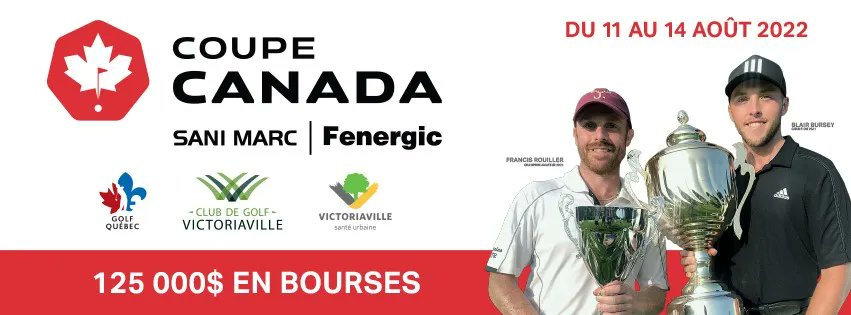 𝗟𝗲 𝗺𝗲𝗶𝗹𝗹𝗲𝘂𝗿 𝗱𝘂 𝗴𝗼𝗹𝗳 𝗰𝗮𝗻𝗮𝗱𝗶𝗲𝗻 𝗮̀ 𝗩𝗶𝗰𝘁𝗼𝗿𝗶𝗮𝘃𝗶𝗹𝗹𝗲! ⛳🏌 On est vraiment fier de notre <a href="/ClubdeGolfVicto/">Club de Golf Victo</a>! Cette semaine, il accueille les meilleurs golfeurs au pays lors de la @CCanadaSaniMarc! L'accès est gratuit! #golf coupecanada.com/fr/index.html