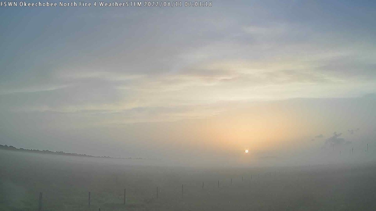 FSWNOkeechobeeN's tweet photo. FSWN Okeechobee North at sunrise and it's 73.8 F. #flsert https://t.co/GtqtLrZ5LG