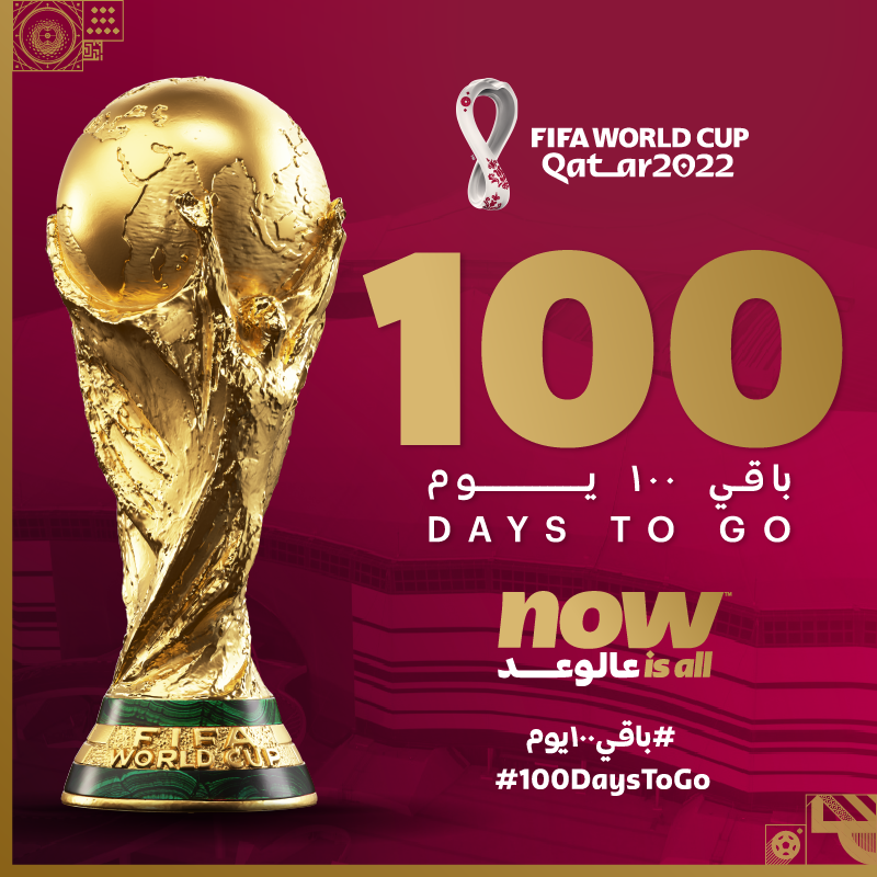 RoadtoQatar_en's tweet photo. 32 Teams. Millions of Dreams. 

12 August marks #100DaysToGo to the FIFA World Cup Qatar 2022™