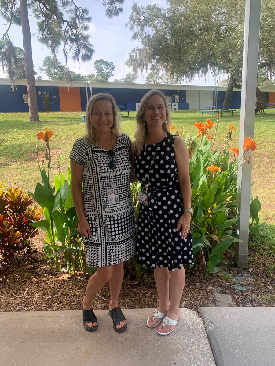 Love this lady and and our annual 1st day picture together! 🧡💙 <a href="/CalusaFirehawks/">Calusa Elementary</a>