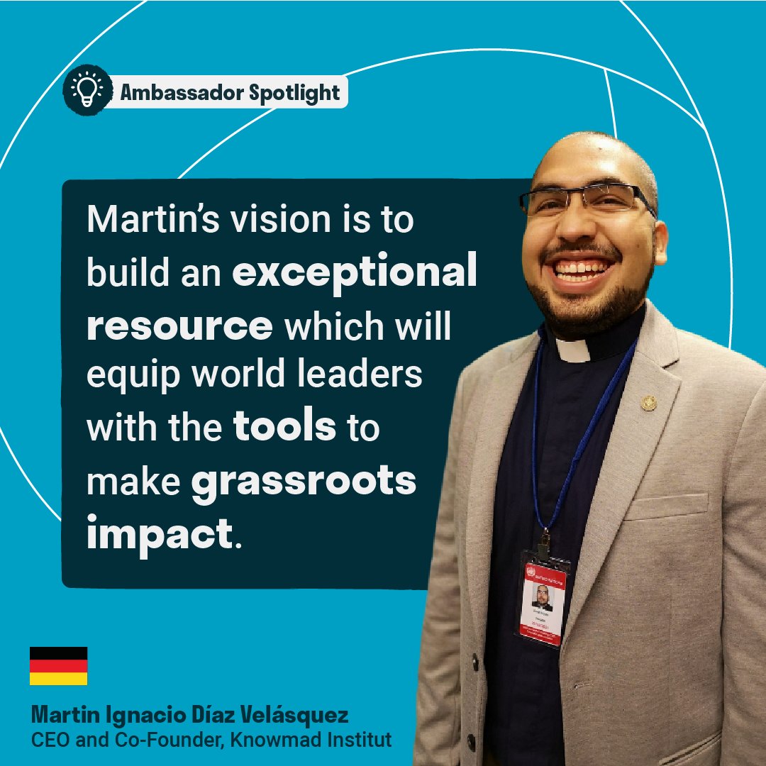OneYoungWorld's tweet photo. Today we're spotlighting Ambassador @poetarojo, the CEO and co-founder of @KnowmadInstitut - the European Institut for Multidisciplinary Studies on Human Rights and Sciences. 

His organisation turns information into knowledge. 📝 👉 💭 

#OYWAmbassador https://t.co/r0NDdLJGHu