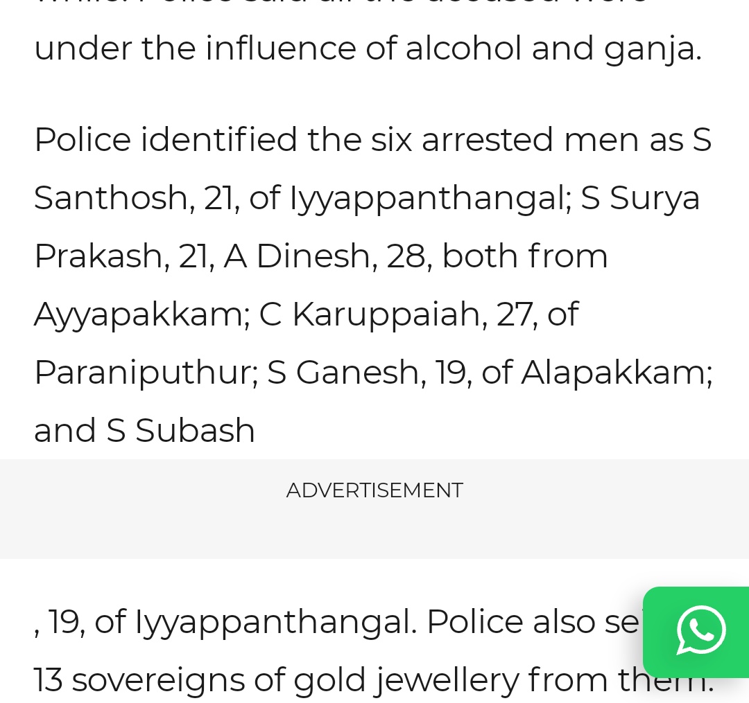 #Chennaisafety Shocked to hear this news,Young youth with agegroup from 19 to 21 are involved in this cruel incident😞How cme drugs like Ganja r easily available to youth in chennai,this has to be immediately addressed by government,its ruining  d future of one young generation😣