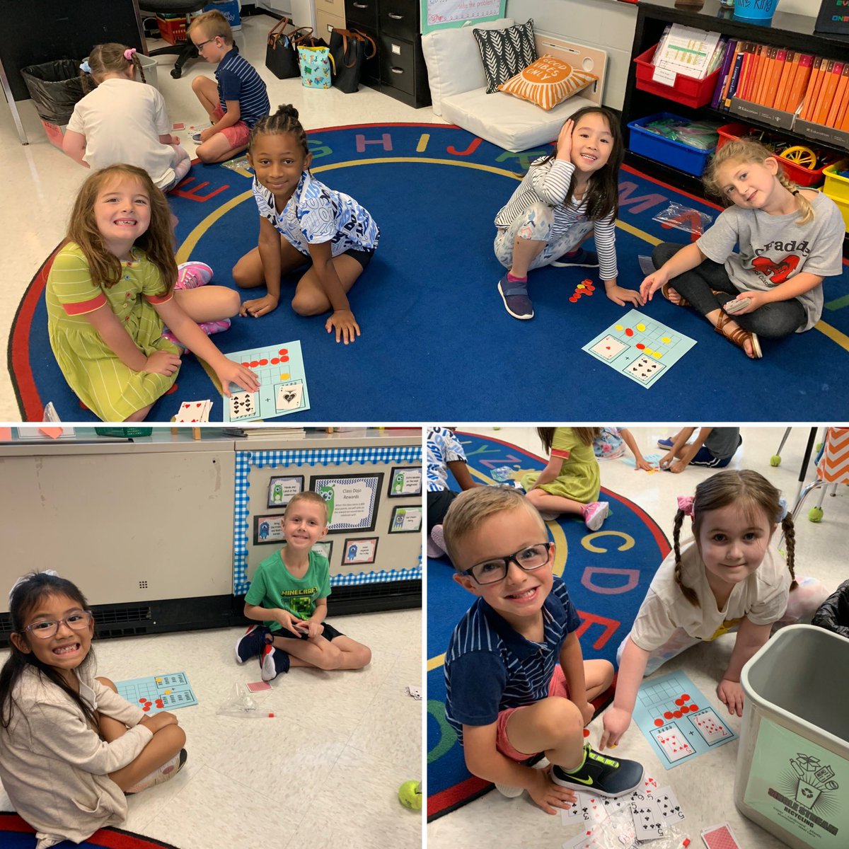 kingmia5's tweet photo. Working together to make addition equations. 🧮♥️♠️♣️♦️@McFadden_School https://t.co/0BfEA1vP6m