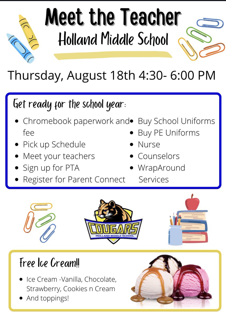 Holland Middle School tweet media