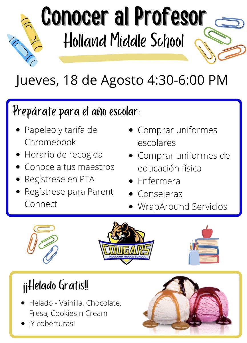 Holland Middle School tweet media