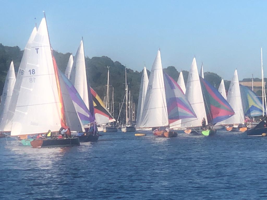 FoweySailing's tweet photo. Royal Fowey Sailing Regatta 2022. Cruisers set off for #Flushing this Sunday, Monday is children's race day &amp; #Falmouth working boats, Troys, Fowey Rivers &amp; dinghys start Tuesday. Full details at https://t.co/XWrXZlz4tL 
#Fowey #sailing #regatta 
Photos courtesy Austen Bannister https://t.co/66arnkYxl7