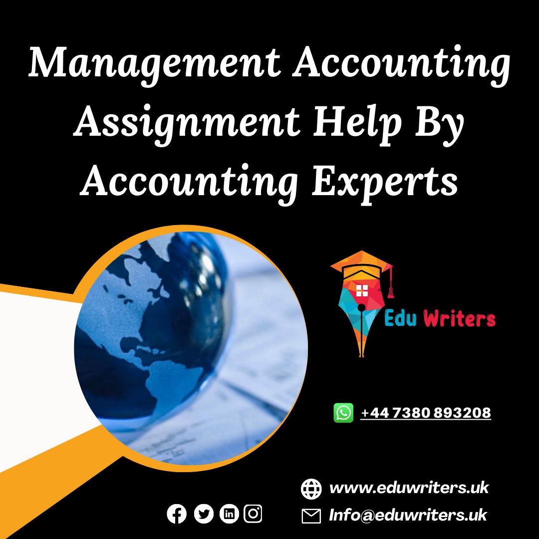 Eduwritersteam's tweet image. Are you seeking valuable Management Accounting Assignment Help? Then you are in the right place.
order your assignment now!
#managementaccountingassignment #managementaccountingassignmenthelp  #accountingassignmentwritinghelp #onlineaccountingassignmenthelp #help #eduwriters