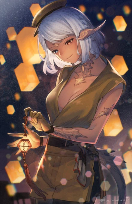 しっとりアウラさん描かせていただきました。リクエストありがとうございました! #Skeb #Commission 