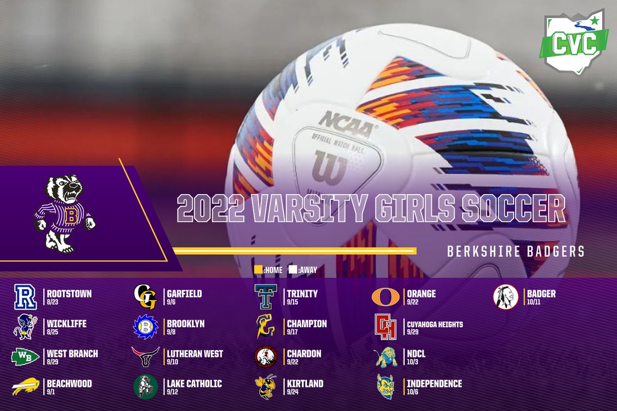 BHSBadgerDen's tweet image. 2022 Girls Varsity Soccer Schedule #GoBadgers