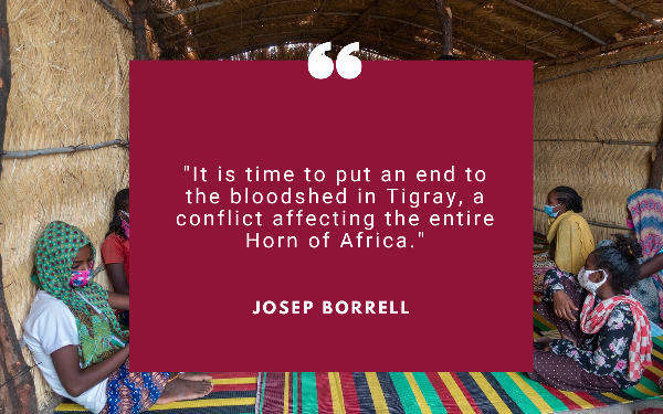 JosepBorrellF's tweet photo. Agreeing peace requires courage - more courage than continuing the war.
For almost two years, the #Tigray region in #Ethiopia has suffered from an atrocious war.
In my new blog post, I appeal to all parties to finally engage in dialogue and compromise
https://t.co/WaMJPRSpk5 https://t.co/kpxekUgO7W