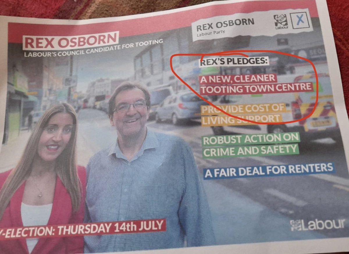 TootingCons's tweet image. Not a good start for @rexosborn and his number one pledge but then maybe residential areas aren’t as important?