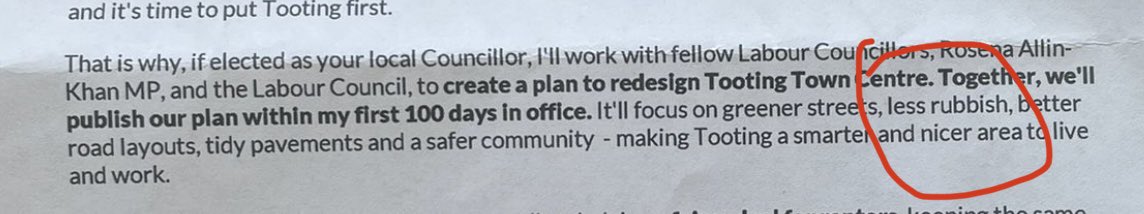 TootingCons's tweet image. Not a good start for @rexosborn and his number one pledge but then maybe residential areas aren’t as important?