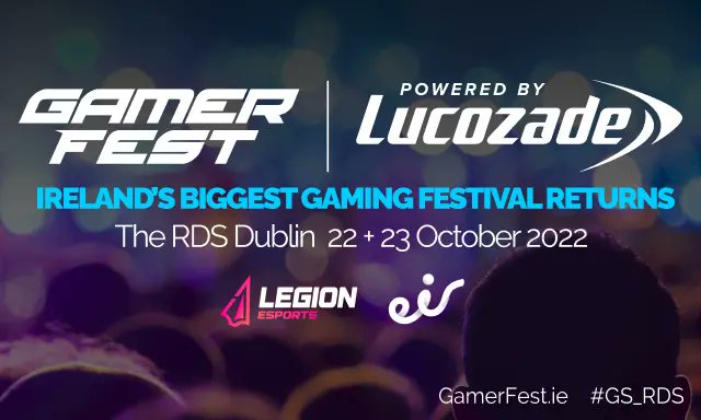 Packed House (@packed_houseire) on Twitter photo #GamerFest, Ireland's biggest gaming and esports festival, is returning to the RDS, Dublin this October 22nd & 23rd.
<a href="/entertainmentie/">entertainment.ie</a> have a pair of Sunday Priority Tickets to give away. Follow the link below to enter 👇
entertainment.ie/competitions/w…
#GS_RDS #entertainmentIEprizes #GamerFest, Ireland's biggest gaming and esports festival, is returning to the RDS, Dublin this October 22nd & 23rd.
<a href="/entertainmentie/">entertainment.ie</a> have a pair of Sunday Priority Tickets to give away. Follow the link below to enter 👇
entertainment.ie/competitions/w…
#GS_RDS #entertainmentIEprizes